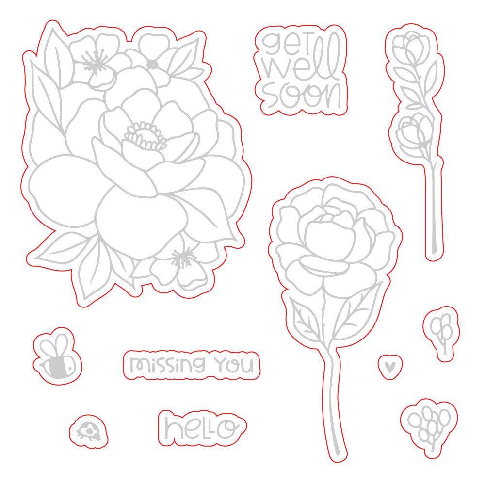 Honey Bee Stamps - Honey Cuts - Bloom And Buzz-ScrapbookPal