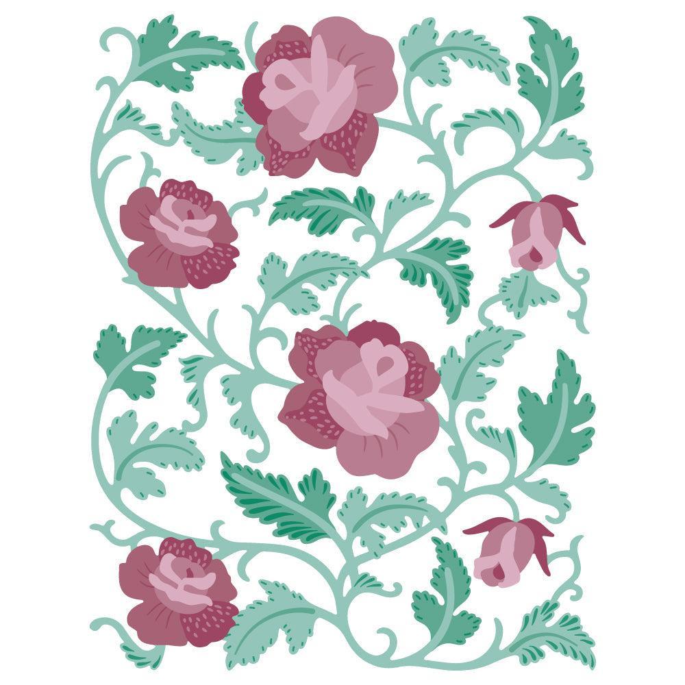 Honey Bee Stamps - Honey Cuts - Bold Background: Chinoiserie-ScrapbookPal
