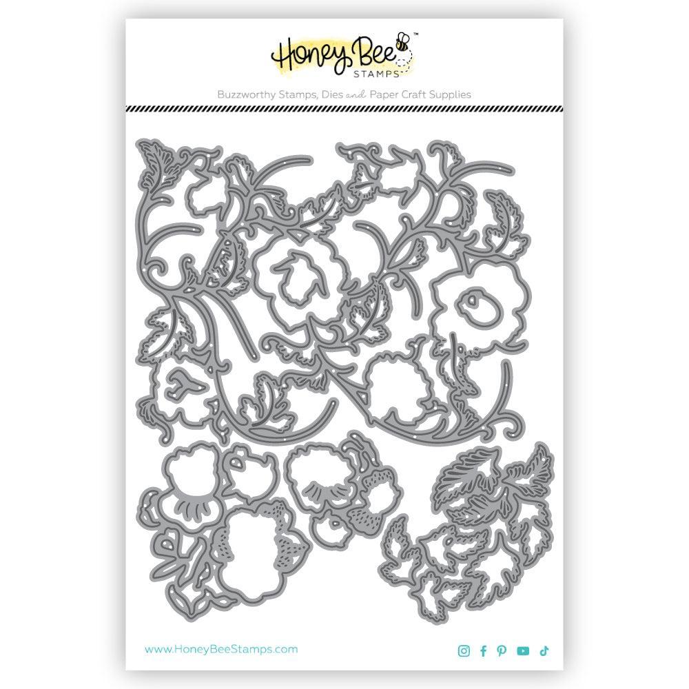 Honey Bee Stamps - Honey Cuts - Bold Background: Chinoiserie-ScrapbookPal