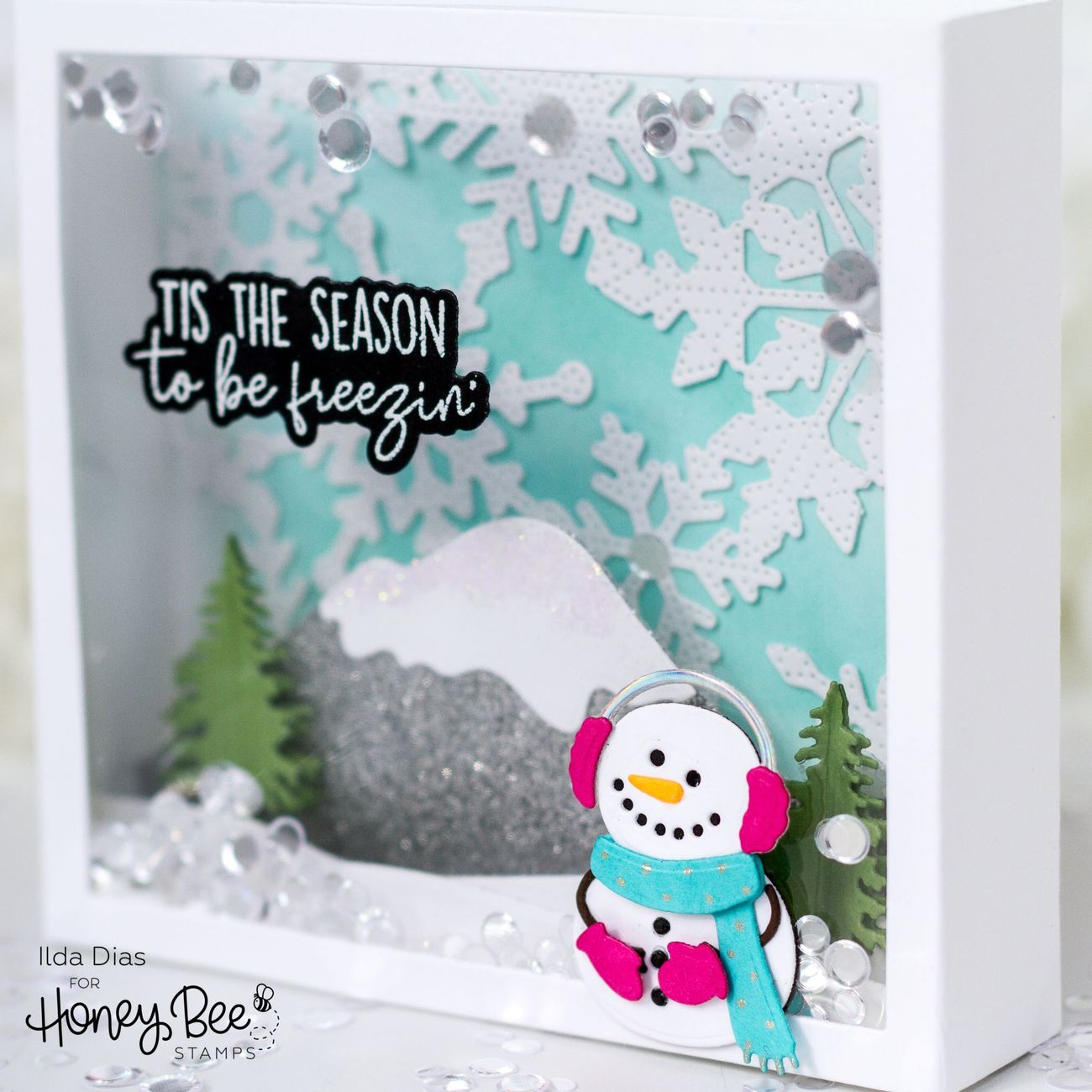 Honey Bee Stamps - Honey Cuts - Build A Snowman-ScrapbookPal