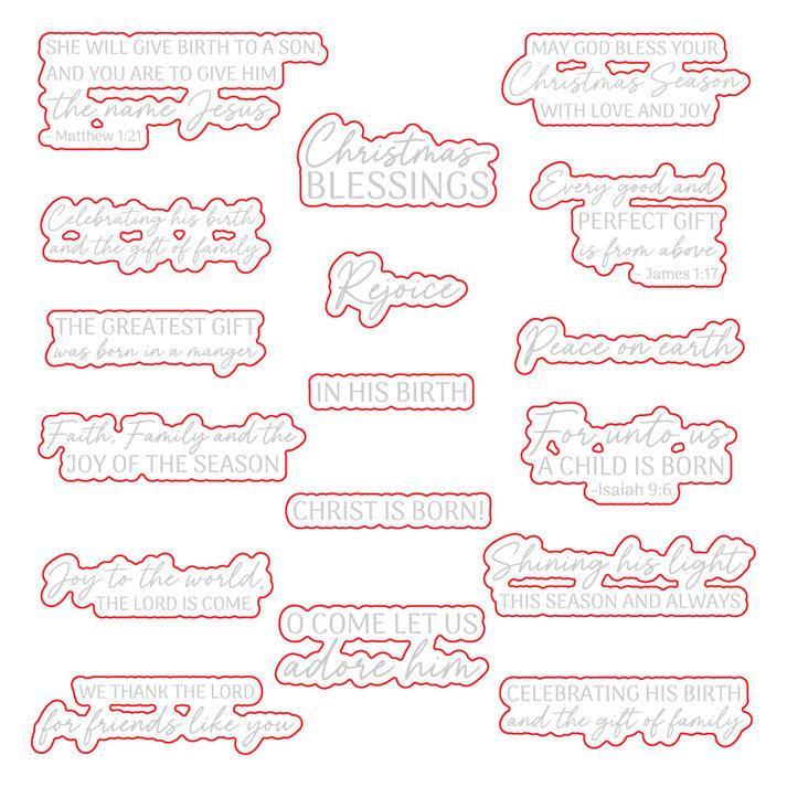 Honey Bee Stamps - Honey Cuts - Christmas Blessings-ScrapbookPal