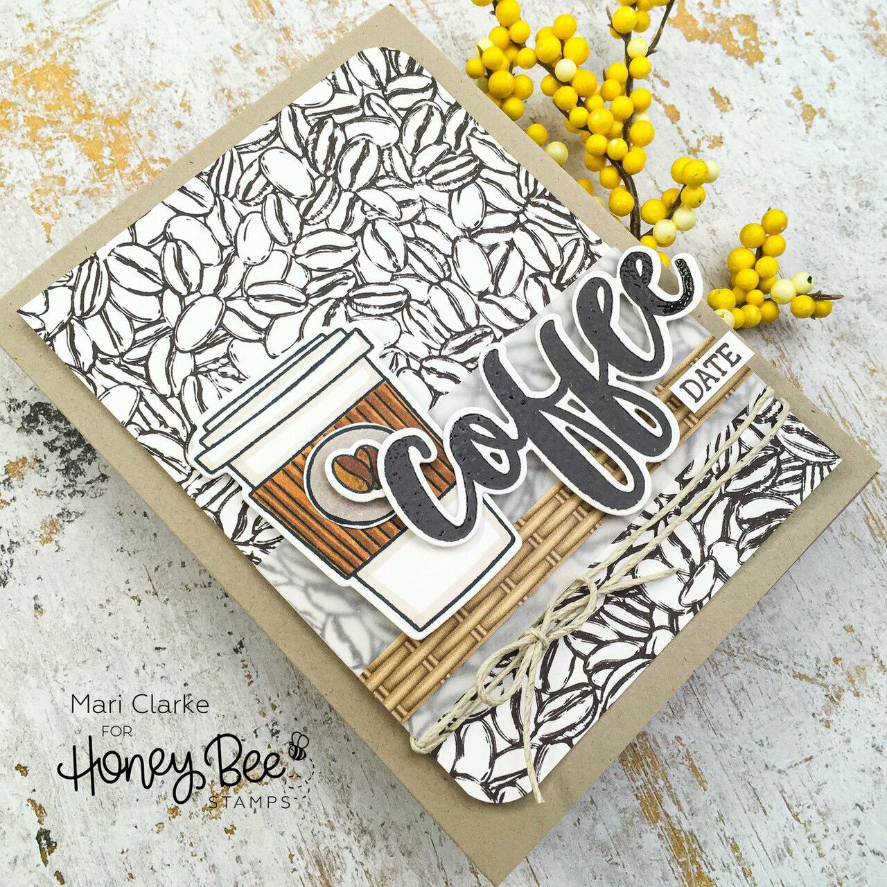 Honey Bee Stamps - Honey Cuts - Coffee-ScrapbookPal