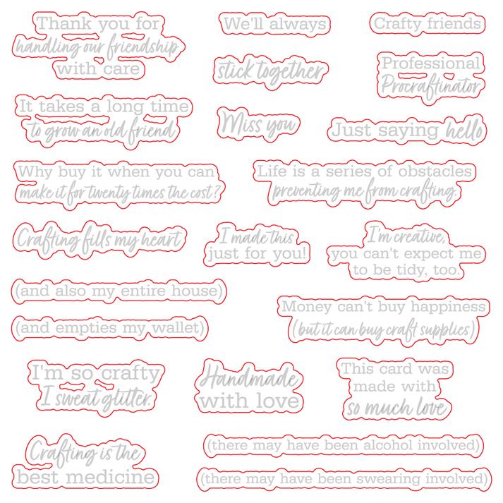 Honey Bee Stamps - Honey Cuts - Crafty Friends-ScrapbookPal