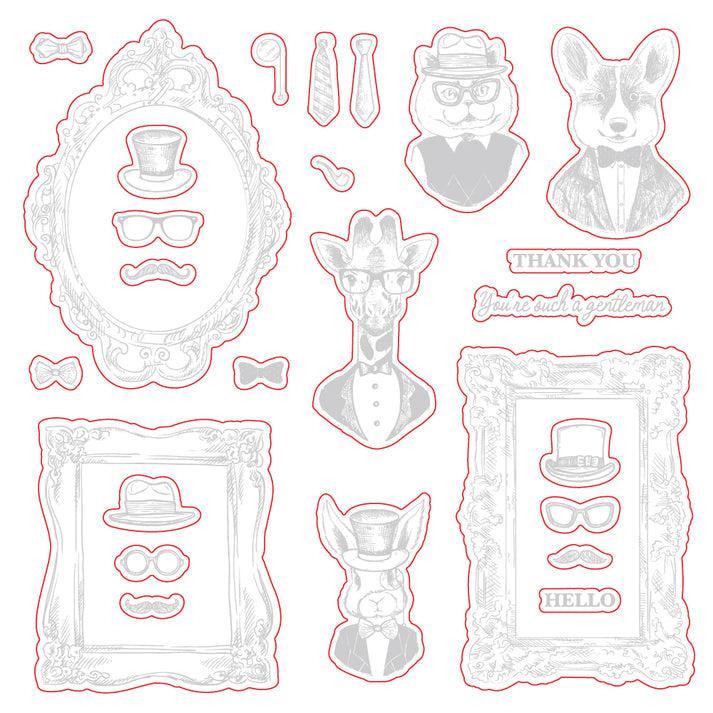Honey Bee Stamps - Honey Cuts - Dapper Decor-ScrapbookPal