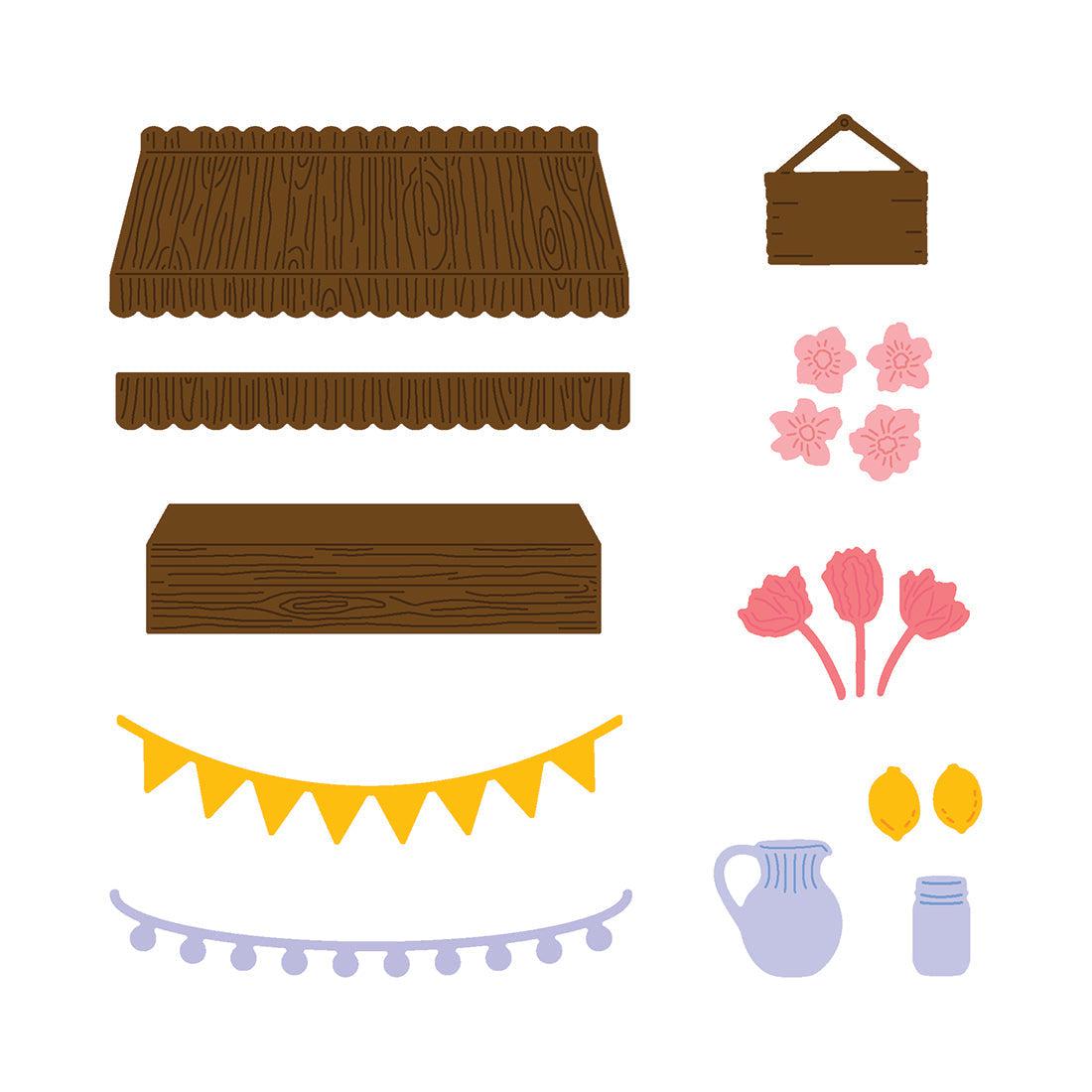 Honey Bee Stamps - Honey Cuts - Farm Fresh Market Cart Add-On-ScrapbookPal