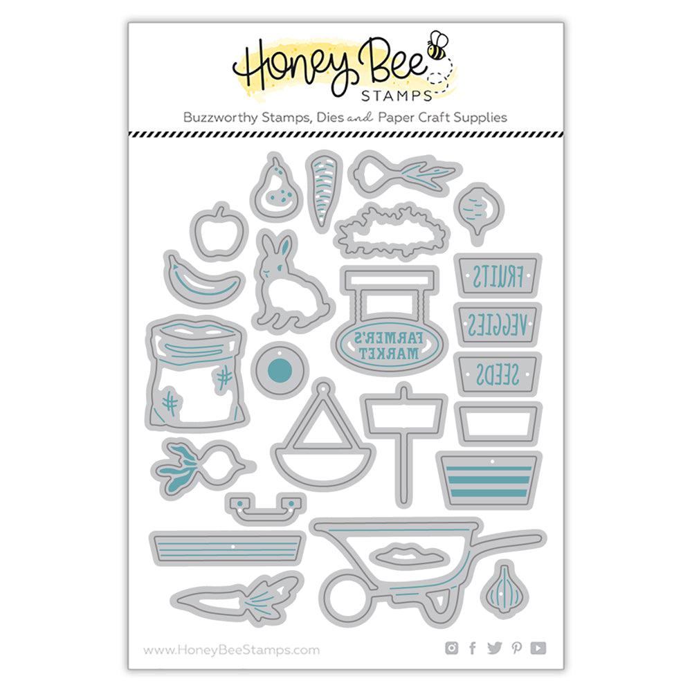 Honey Bee Stamps - Honey Cuts - Farmer&#39;s Market Cart Add-On-ScrapbookPal