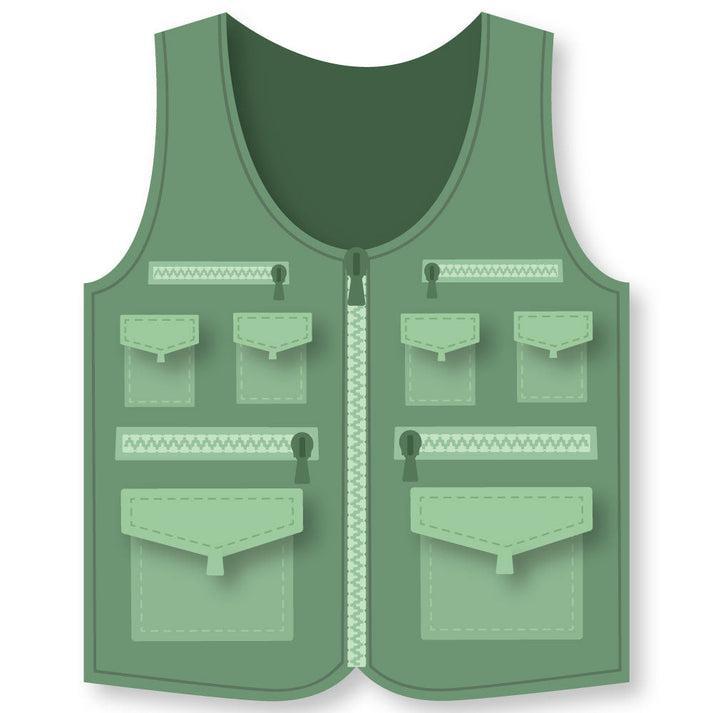 Honey Bee Stamps - Honey Cuts - Fishing Vest A2 Card Base-ScrapbookPal