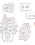 Honey Bee Stamps - Honey Cuts - Floral Vase-ScrapbookPal