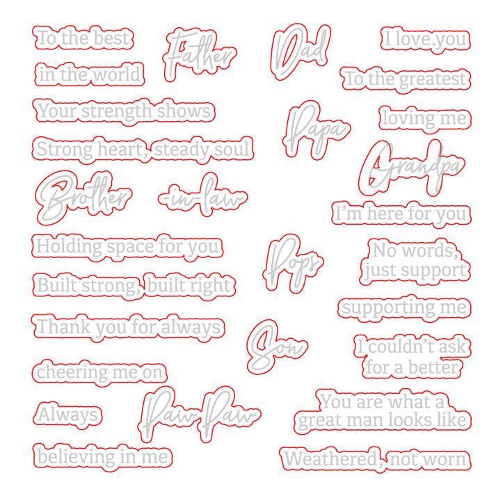 Honey Bee Stamps - Honey Cuts - Great Man-ScrapbookPal