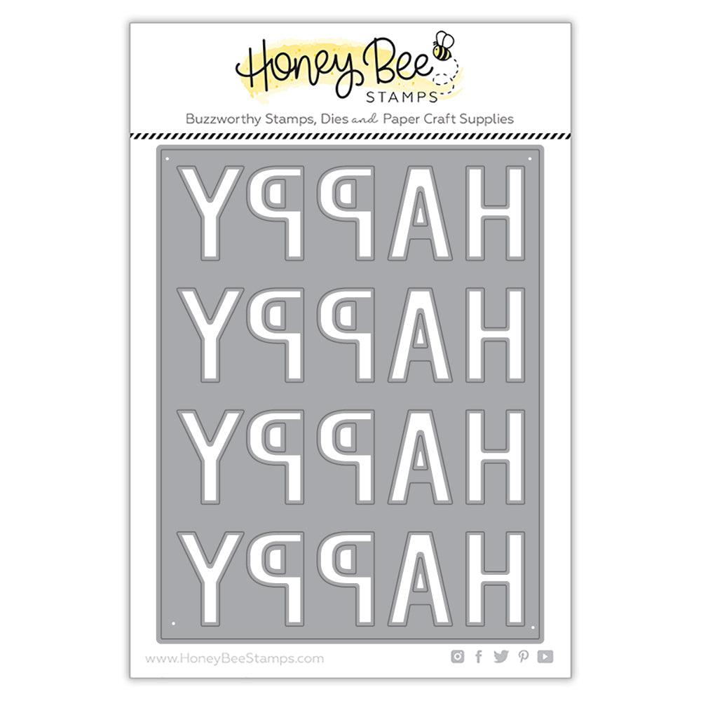 Honey Bee Stamps - Honey Cuts - Happy Happy Happy A2 Cover Plate-ScrapbookPal