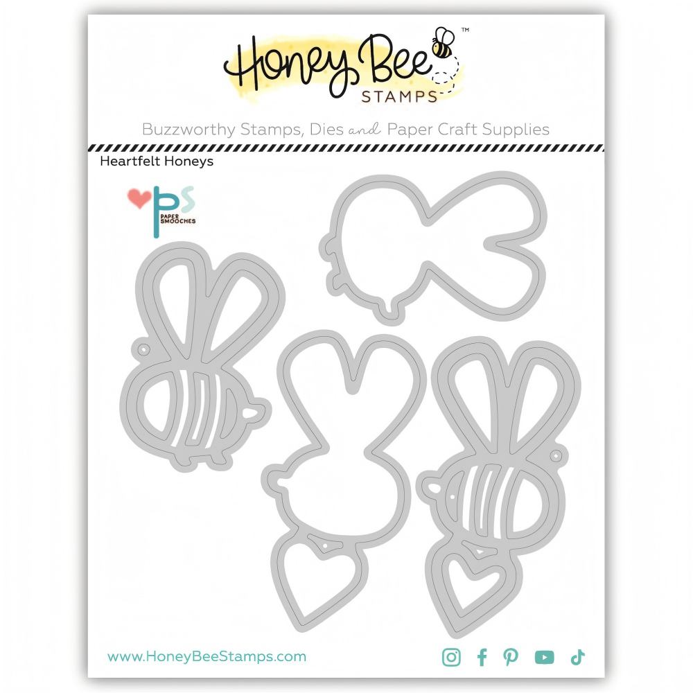 Honey Bee Stamps - Honey Cuts - Heartfelt Honeys-ScrapbookPal