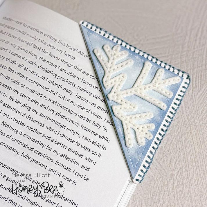 Honey Bee Stamps - Honey Cuts - In Stitches: Bookmarked Snowflake-ScrapbookPal