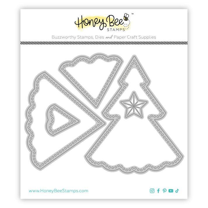 Honey Bee Stamps - Honey Cuts - In Stitches: Christmas Tree-ScrapbookPal