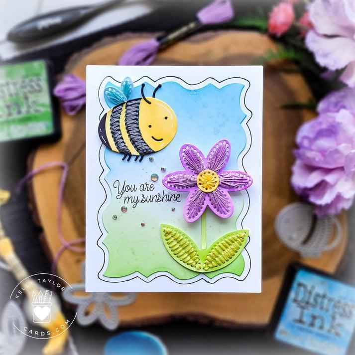 Honey Bee Stamps - Honey Cuts - In Stitches: Daisy-ScrapbookPal