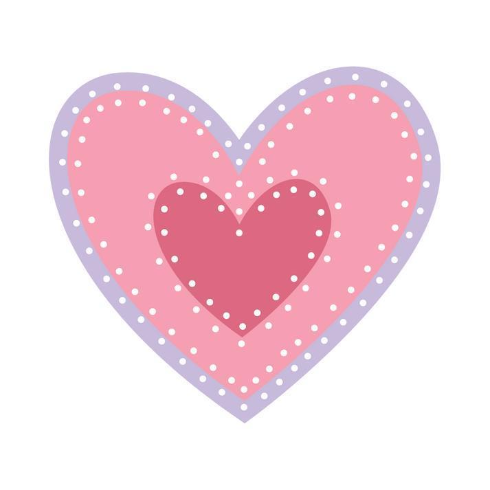 Honey Bee Stamps - Honey Cuts - In Stitches: Heart-ScrapbookPal