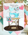Honey Bee Stamps - Honey Cuts - In Stitches: Heart-ScrapbookPal