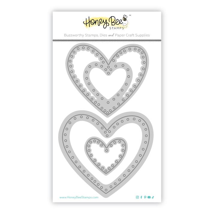 Honey Bee Stamps - Honey Cuts - In Stitches: Heart-ScrapbookPal