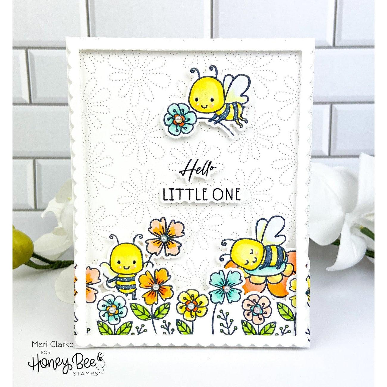 Honey Bee Stamps - Honey Cuts - Lazy Daisy Pierced A2 Cover Plate-ScrapbookPal