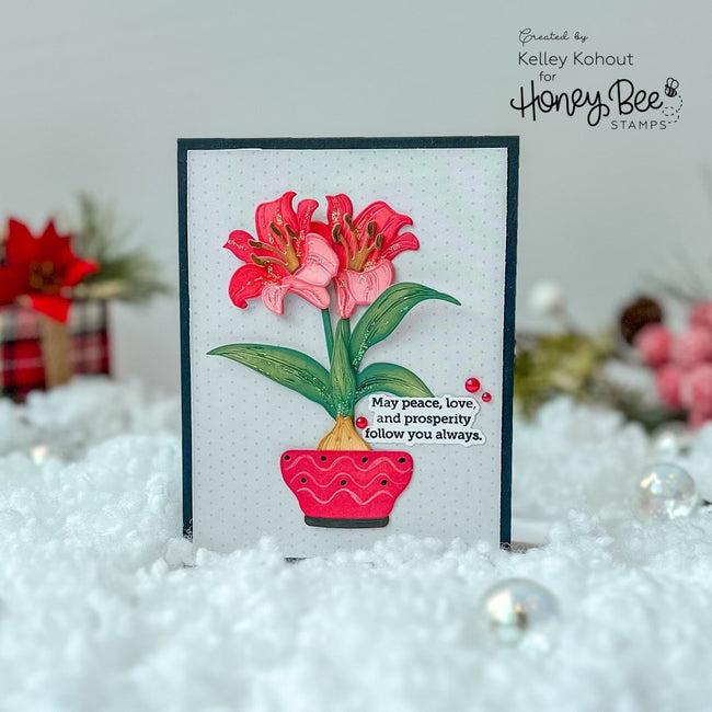 Honey Bee Stamps - Honey Cuts - Lovely Layers: Amaryllis-ScrapbookPal