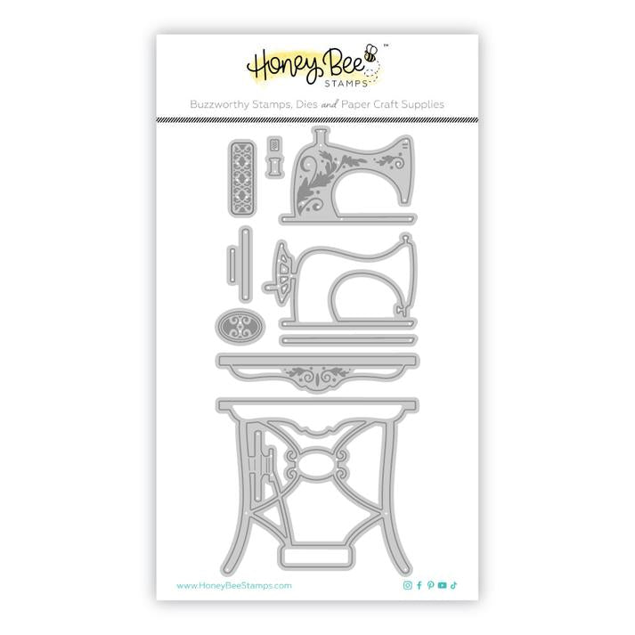 Honey Bee Stamps - Honey Cuts - Lovely Layers: Antique Sewing Table-ScrapbookPal