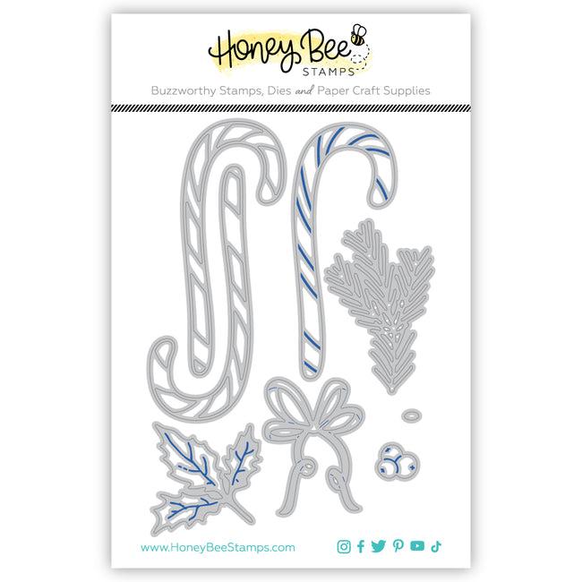Honey Bee Stamps - Honey Cuts - Lovely Layers: Candy Cane-ScrapbookPal