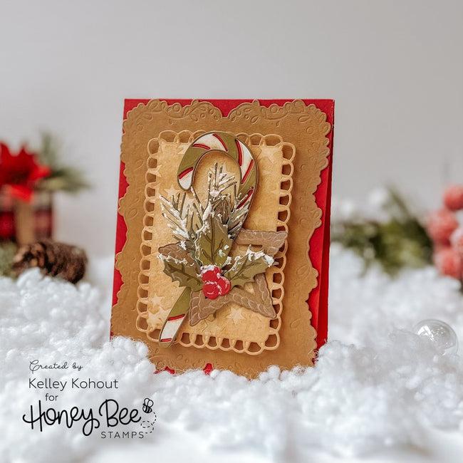 Honey Bee Stamps - Honey Cuts - Lovely Layers: Candy Cane-ScrapbookPal