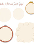 Honey Bee Stamps - Honey Cuts - Lovely Layers: Circle Embroidery Hoop-ScrapbookPal
