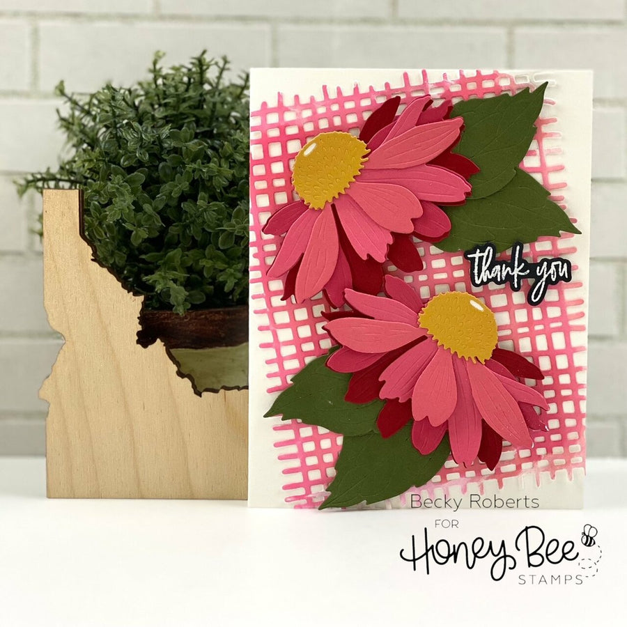 Honey Bee Stamps - Honey Cuts - Lovely Layers: Coneflower-ScrapbookPal