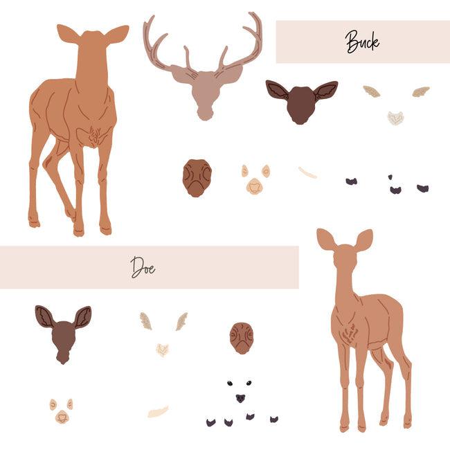 Honey Bee Stamps - Honey Cuts - Lovely Layers: Deer-ScrapbookPal