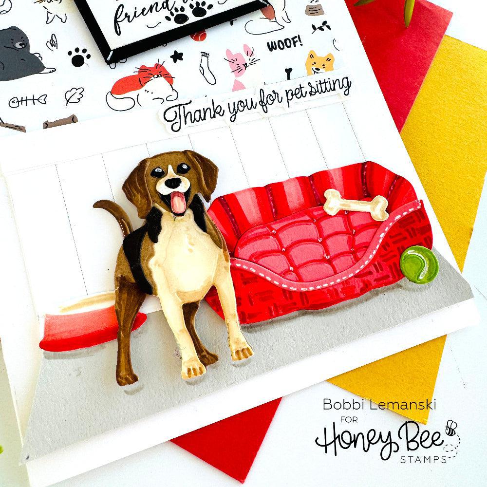 Honey Bee Stamps - Honey Cuts - Lovely Layers: Dog Beds-ScrapbookPal