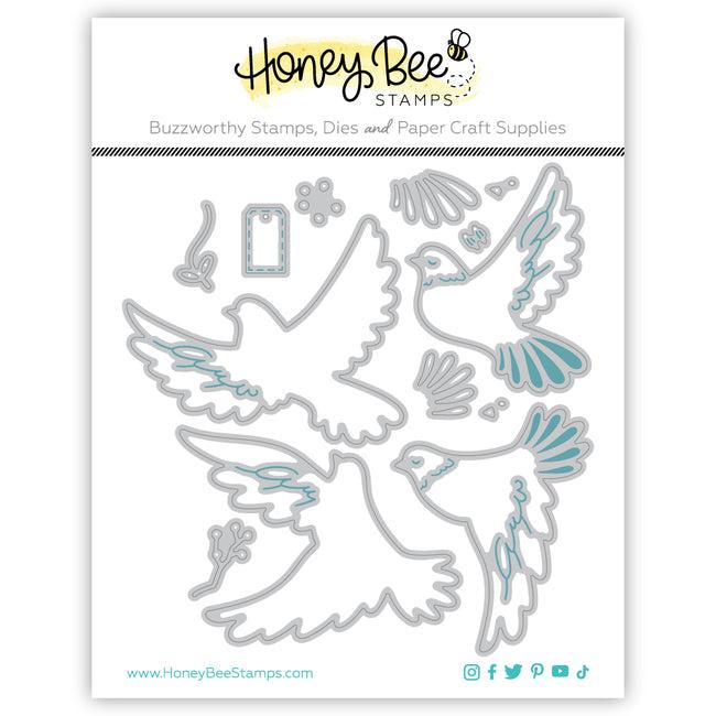 Honey Bee Stamps - Honey Cuts - Lovely Layers: Doves-ScrapbookPal