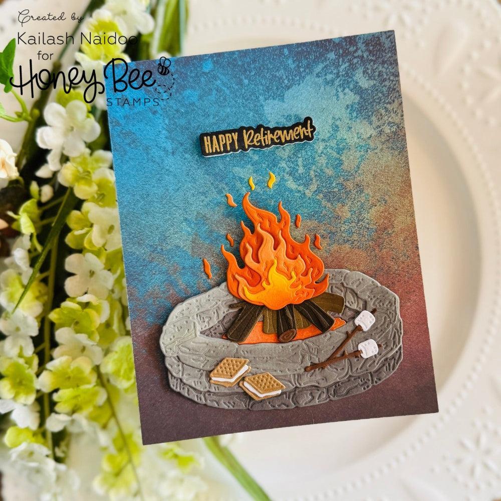 Honey Bee Stamps - Honey Cuts - Lovely Layers: Firepit-ScrapbookPal