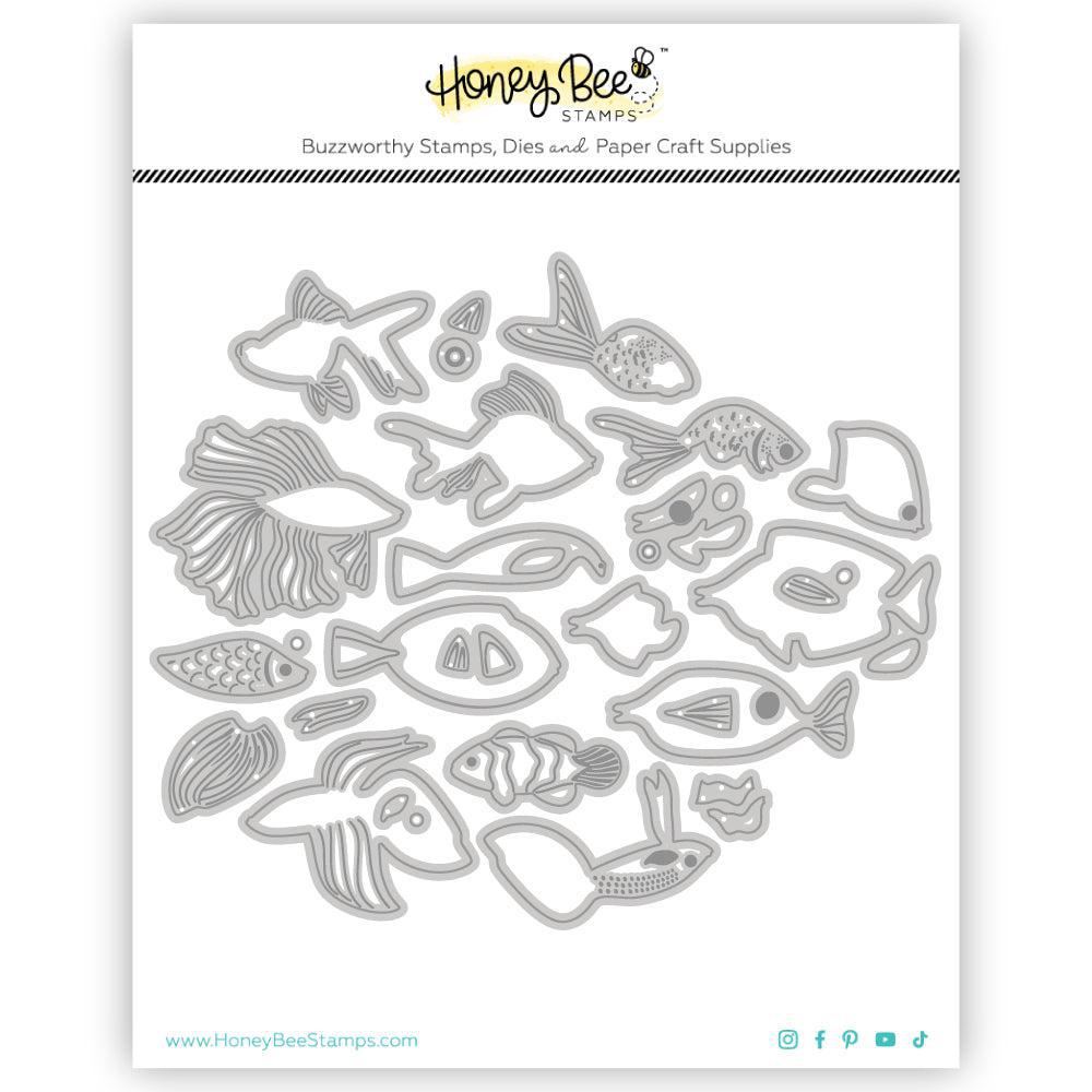 Honey Bee Stamps - Honey Cuts - Lovely Layers: Fish-ScrapbookPal