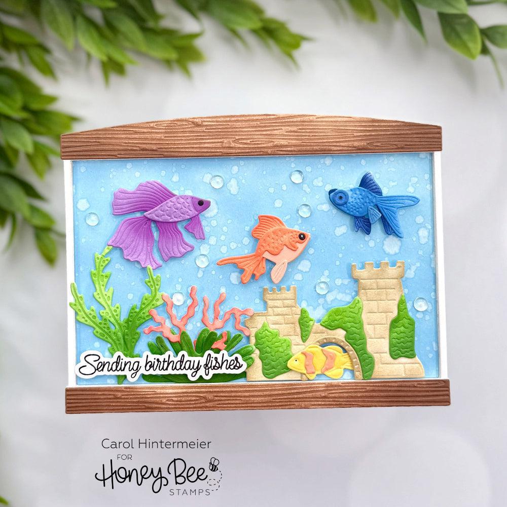Honey Bee Stamps - Honey Cuts - Lovely Layers: Fish-ScrapbookPal