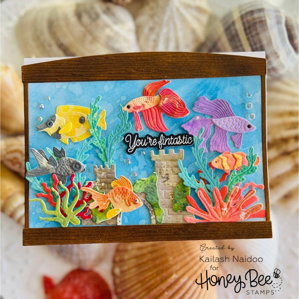 Honey Bee Stamps - Honey Cuts - Lovely Layers: Fish-ScrapbookPal