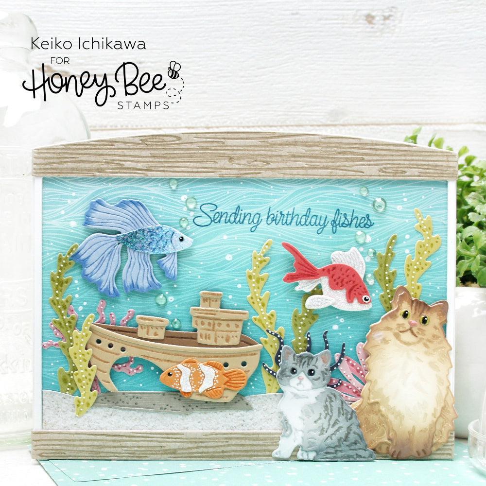 Honey Bee Stamps - Honey Cuts - Lovely Layers: Fish-ScrapbookPal
