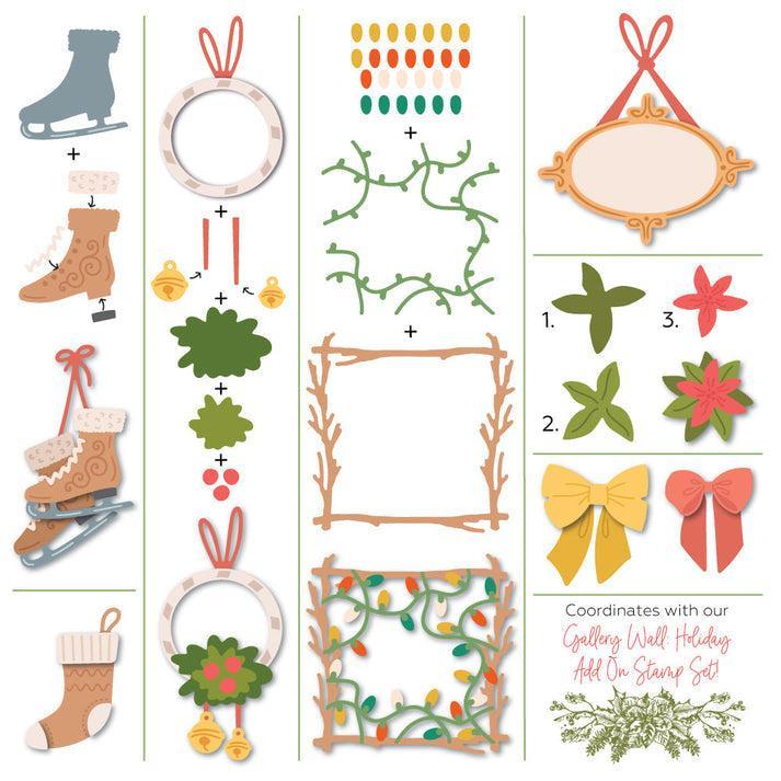 Honey Bee Stamps - Honey Cuts - Lovely Layers: Gallery Wall Holiday-ScrapbookPal