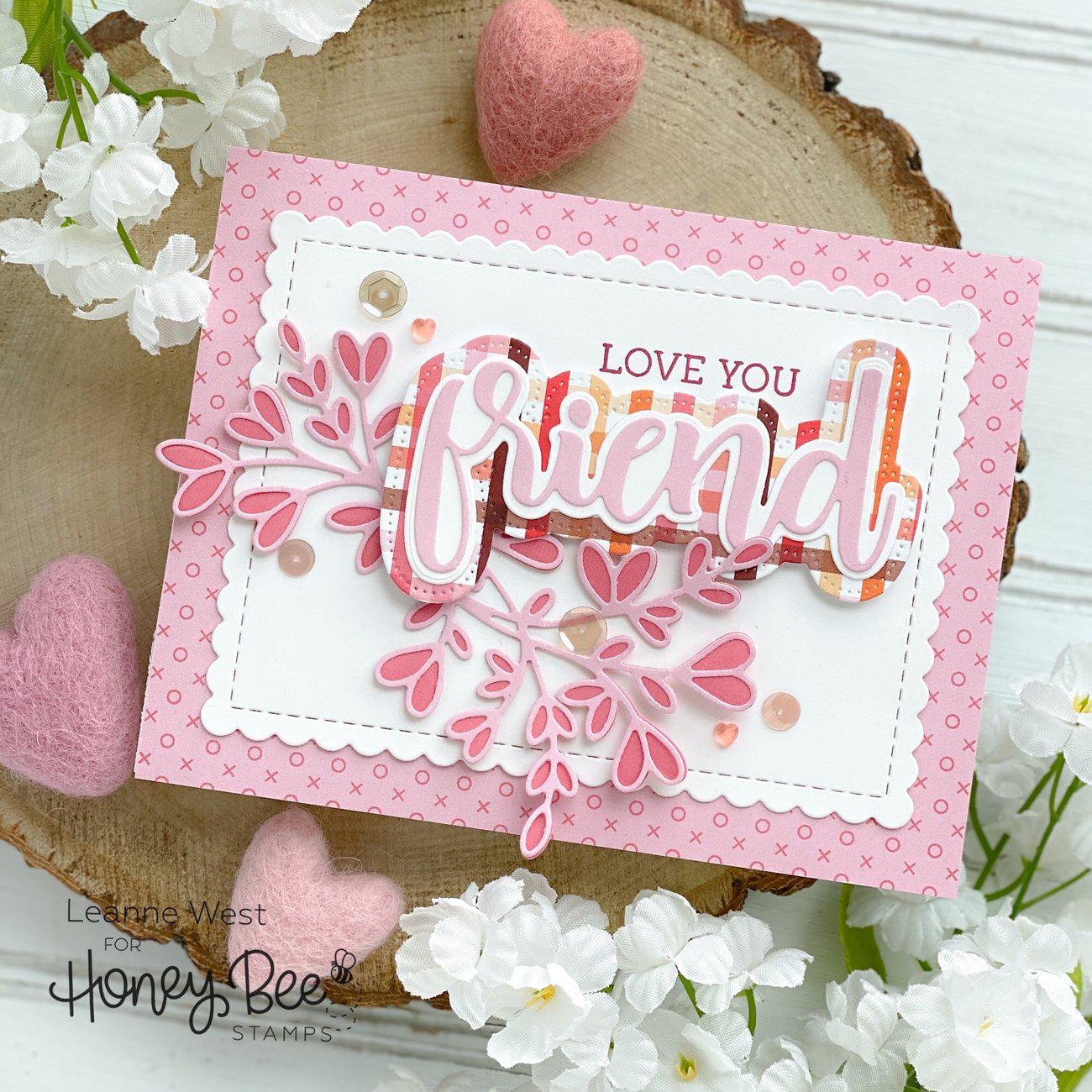 Honey Bee Stamps - Honey Cuts - Lovely Layers: Heart Vine-ScrapbookPal