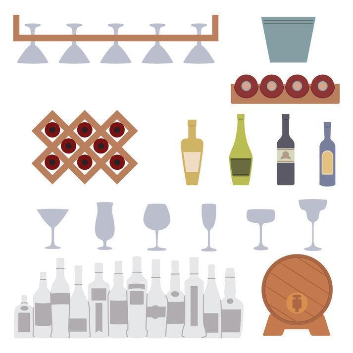 Honey Bee Stamps - Honey Cuts - Lovely Layers Hoosier Cabinet - Wet Bar Add-On-ScrapbookPal