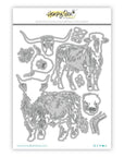 Honey Bee Stamps - Honey Cuts - Lovely Layers: Hooves & Horns-ScrapbookPal