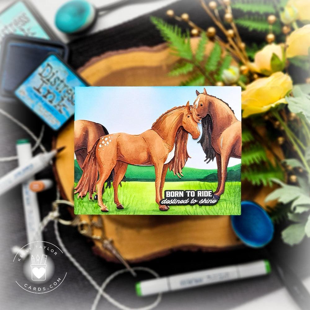 Honey Bee Stamps - Honey Cuts - Lovely Layers: Horse-ScrapbookPal