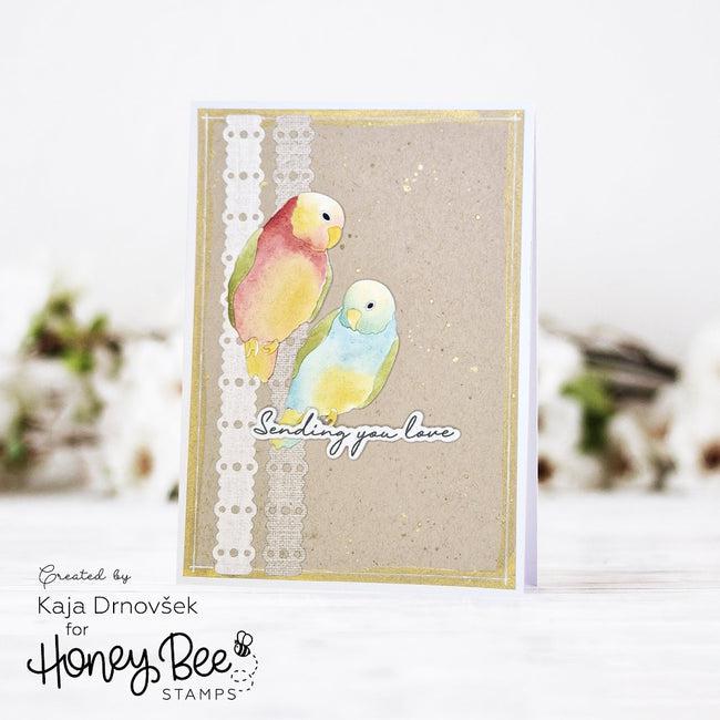 Honey Bee Stamps - Honey Cuts - Lovely Layers: Love Birds-ScrapbookPal