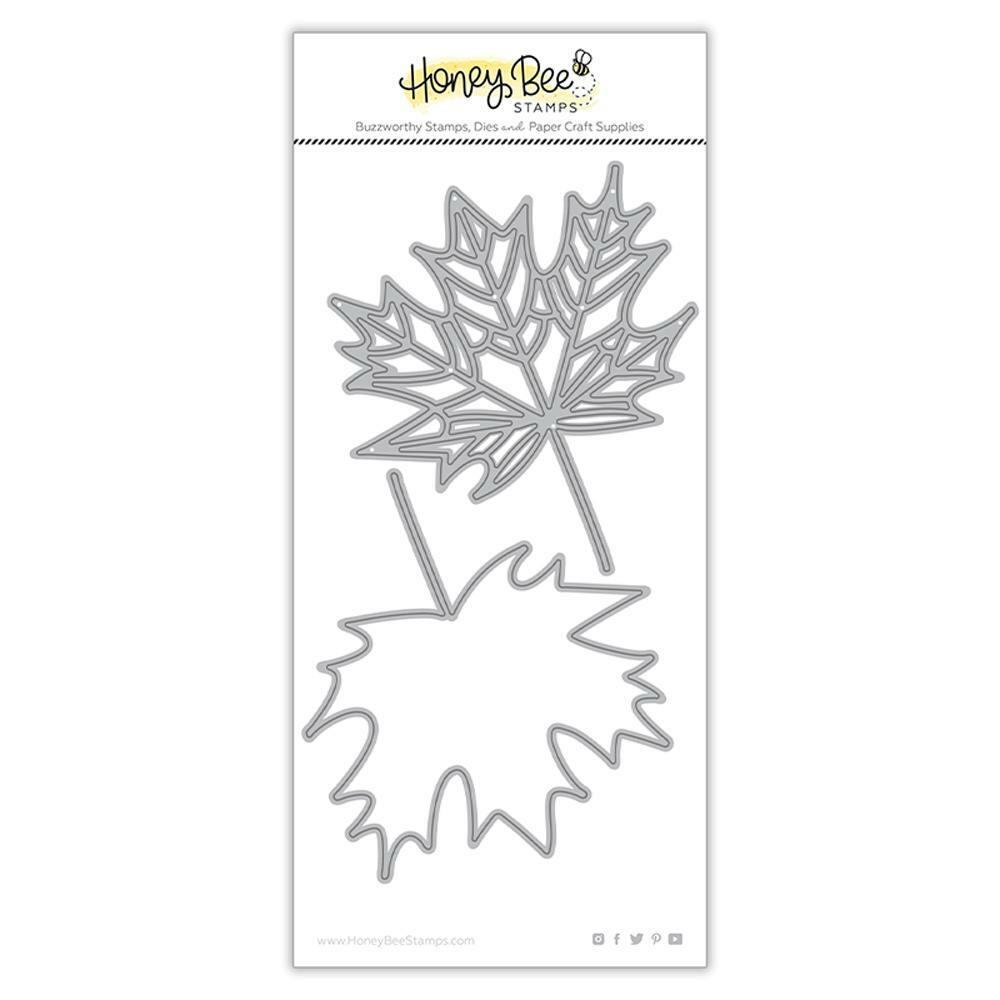 Honey Bee Stamps - Honey Cuts - Lovely Layers: Maple Leaf-ScrapbookPal