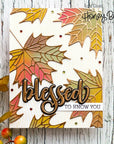 Honey Bee Stamps - Honey Cuts - Lovely Layers: Maple Leaf-ScrapbookPal