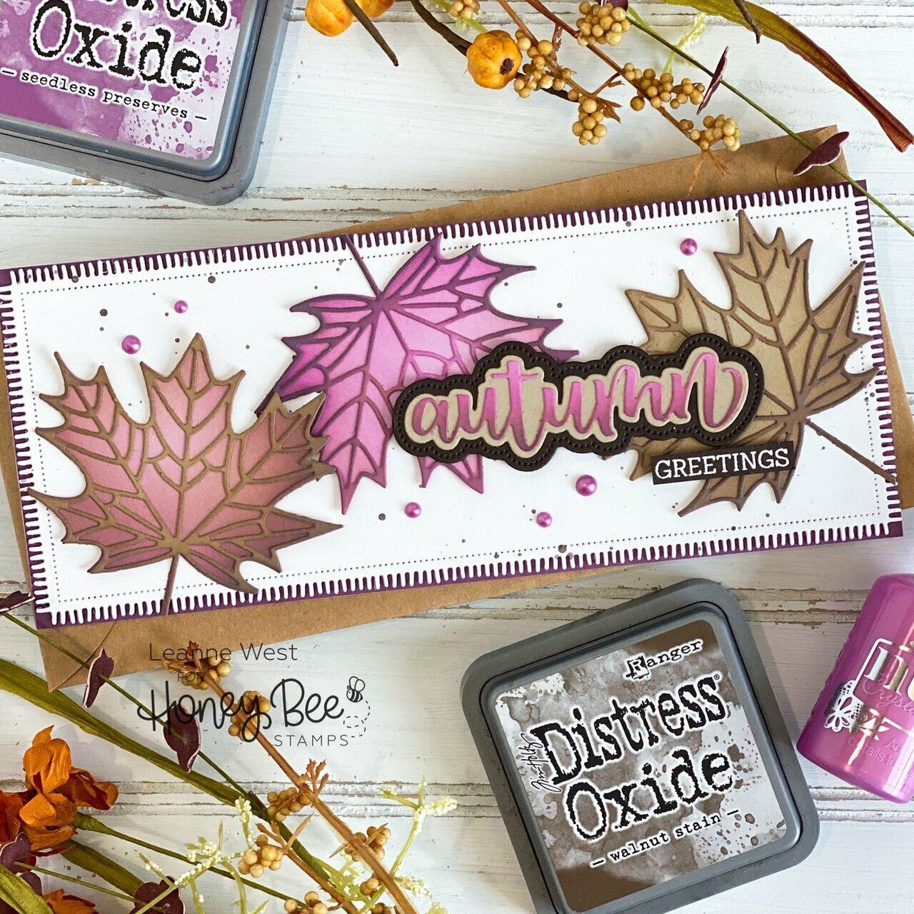 Honey Bee Stamps - Honey Cuts - Lovely Layers: Maple Leaf-ScrapbookPal