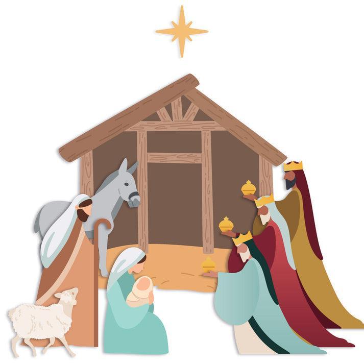 Honey Bee Stamps - Honey Cuts - Lovely Layers: Nativity Scene-ScrapbookPal