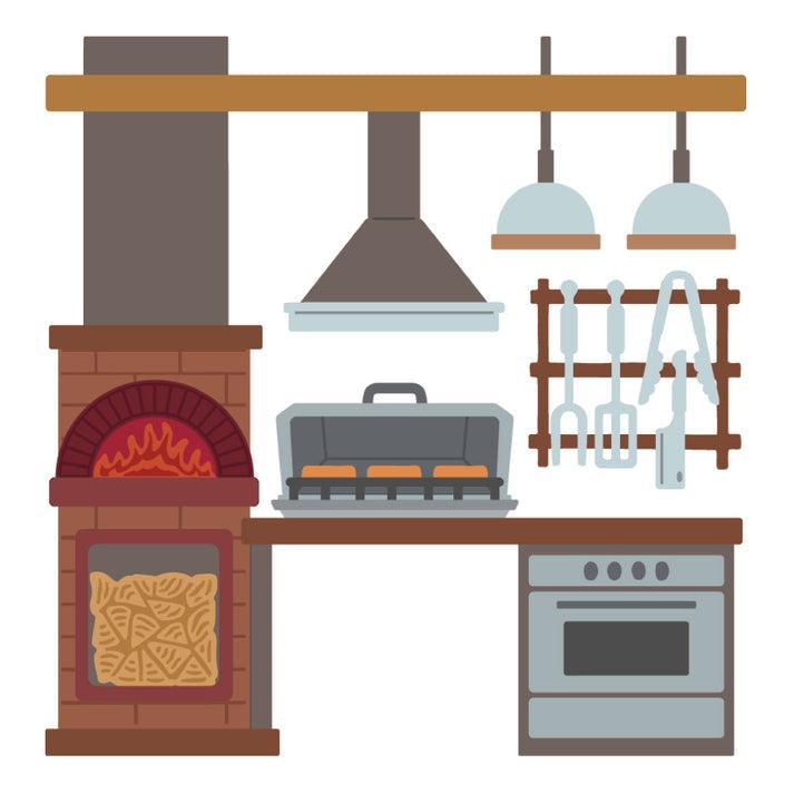 Honey Bee Stamps - Honey Cuts - Lovely Layers Outdoor Kitchen-ScrapbookPal