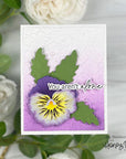 Honey Bee Stamps - Honey Cuts - Lovely Layers: Pansy-ScrapbookPal