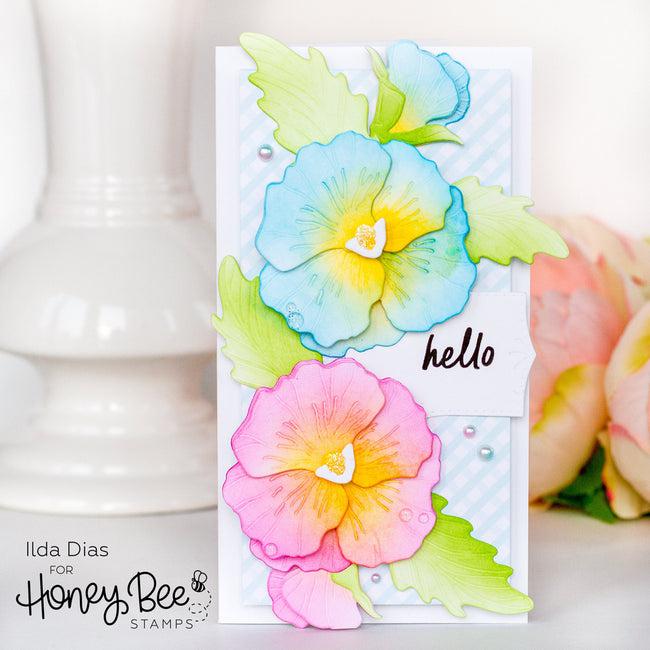 Honey Bee Stamps - Honey Cuts - Lovely Layers: Pansy-ScrapbookPal