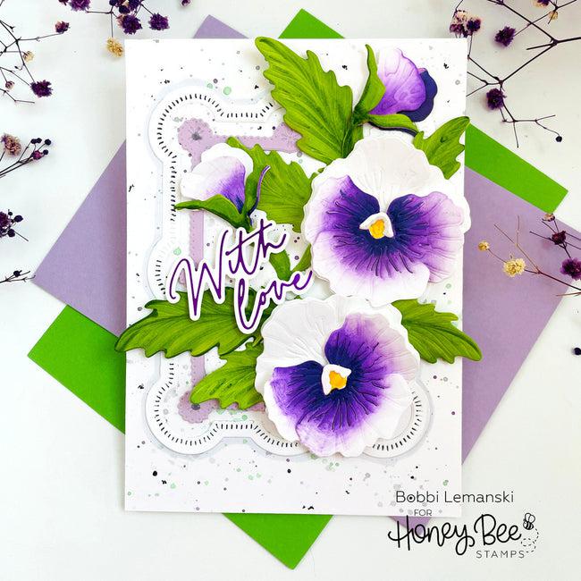 Honey Bee Stamps - Honey Cuts - Lovely Layers: Pansy-ScrapbookPal